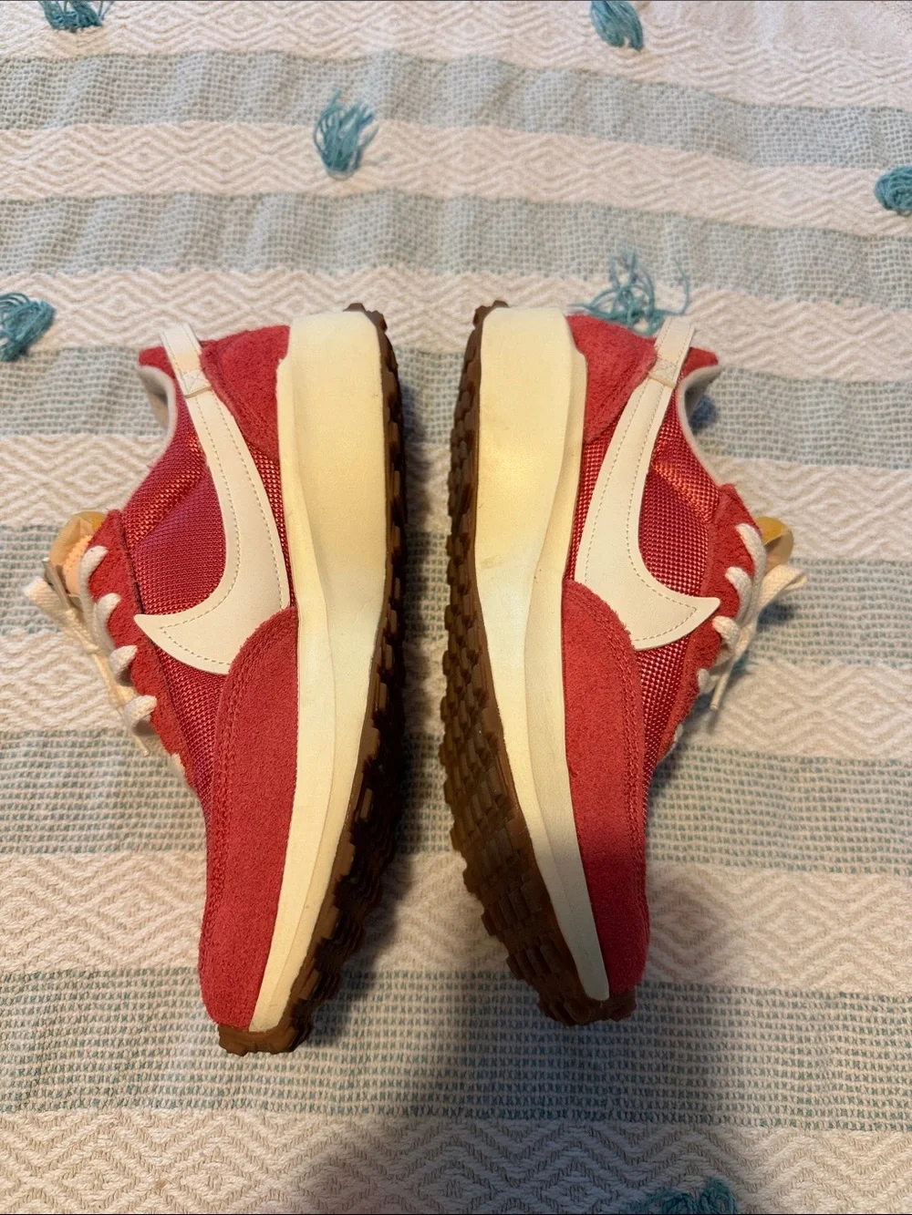 Nike Women’s Red & Cream Retro Runner Sneakers